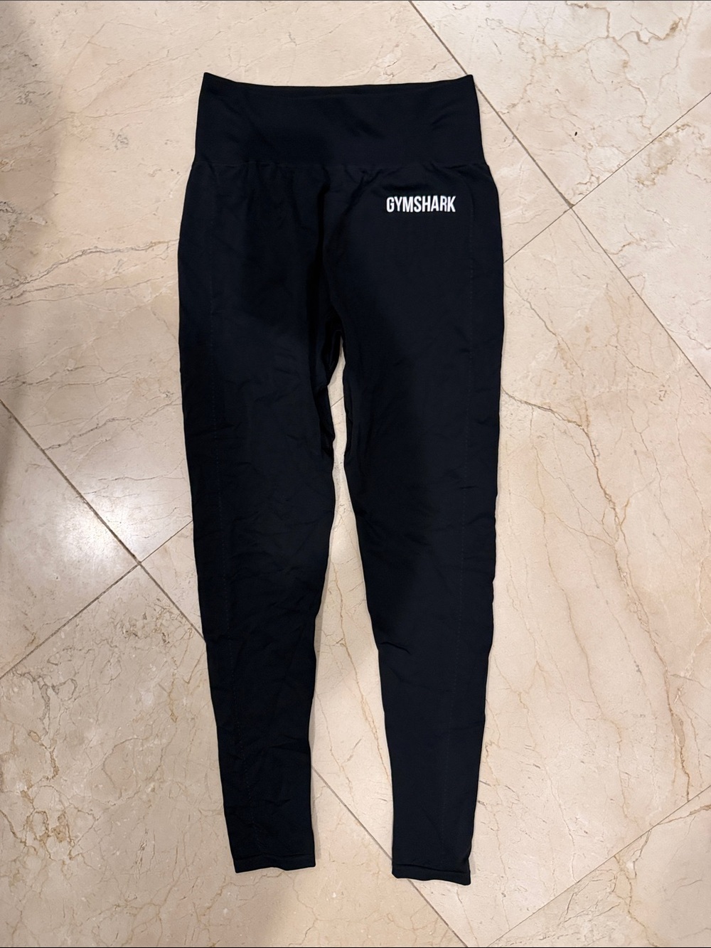 Gymshark women’s Black High-Rise Logo Leggings